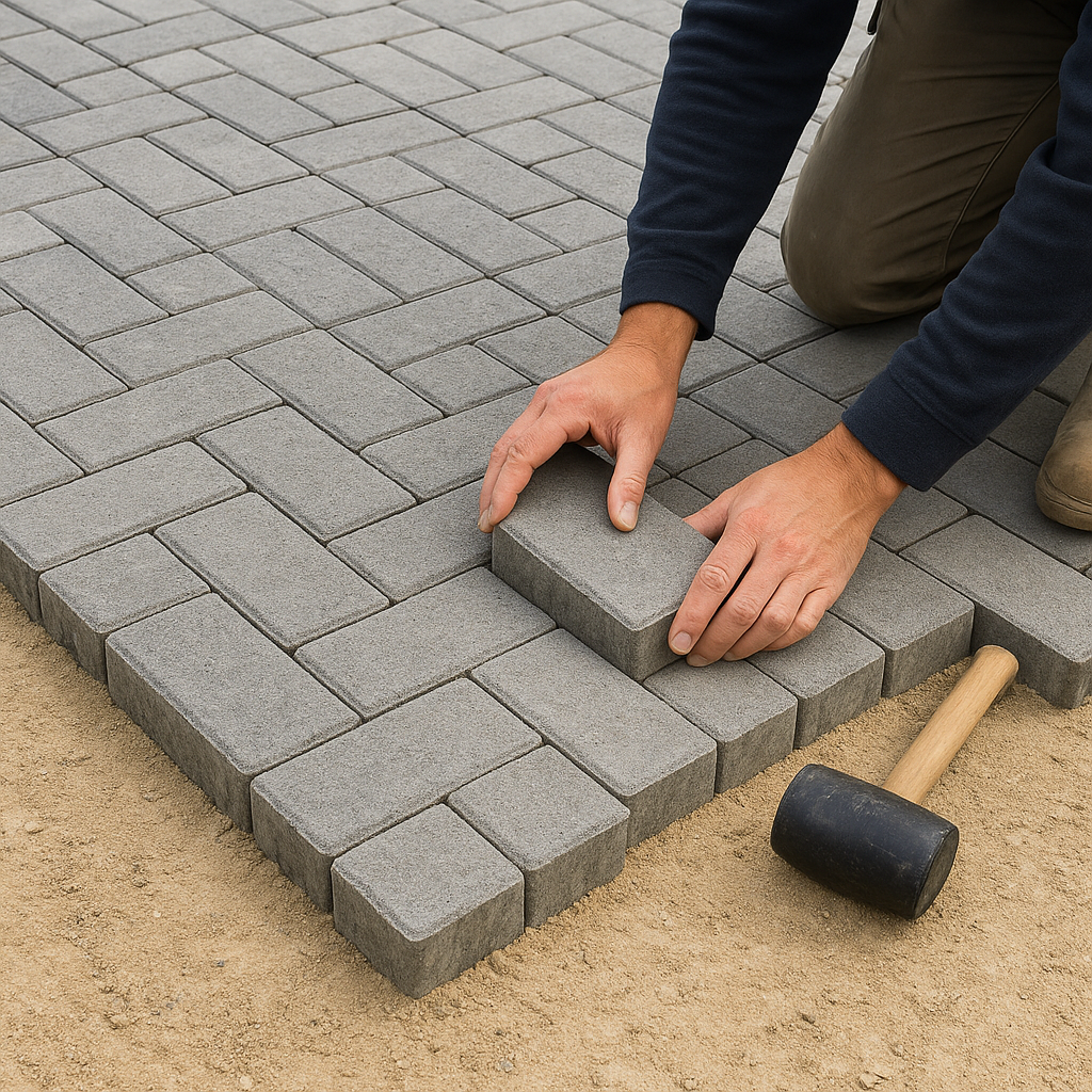 Jak prawidłowo układać kostkę brukową